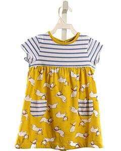 MINI BODEN  YELLOW  PRINT  KNIT DRESS