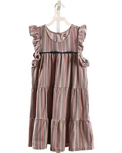 TEA  MULTI-COLOR  STRIPED  KNIT DRESS
