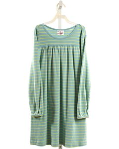 HANNA ANDERSSON  GREEN  STRIPED  KNIT DRESS
