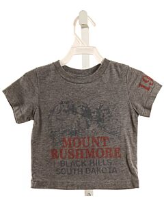 PEEK  GRAY   PRINTED DESIGN T-SHIRT