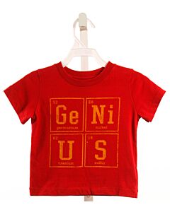 PEEK  RED   PRINTED DESIGN T-SHIRT