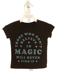PEEK  BLACK  PRINT  T-SHIRT