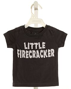 PEEK  BLACK  PRINT  T-SHIRT