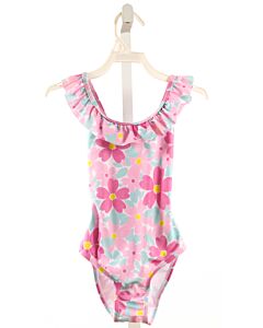 FLAP HAPPY  PINK  FLORAL  1-PIECE SWIMSUIT
