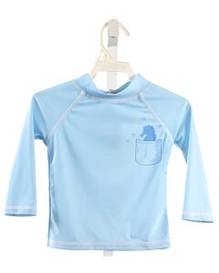 FLAP HAPPY  LT BLUE  PRINT  RASH GUARD