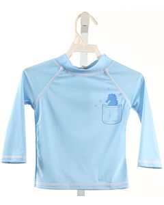 FLAP HAPPY  LT BLUE  PRINT  RASH GUARD