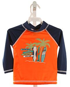 FLAP HAPPY  ORANGE   PRINTED DESIGN RASH GUARD