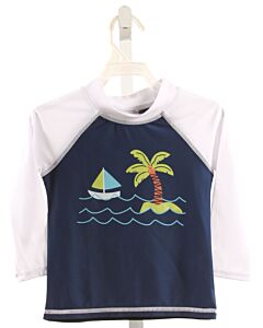 FLAP HAPPY  NAVY   PRINTED DESIGN RASH GUARD