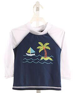 FLAP HAPPY  NAVY   PRINTED DESIGN RASH GUARD
