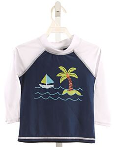 FLAP HAPPY  NAVY   PRINTED DESIGN RASH GUARD