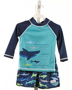 FLAP HAPPY  NAVY  PRINT  SWIM SET