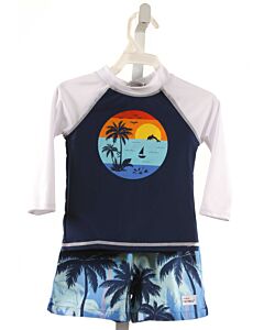 FLAP HAPPY  NAVY   PRINTED DESIGN SWIM SET