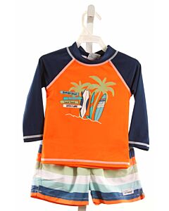 FLAP HAPPY  ORANGE   PRINTED DESIGN SWIM SET