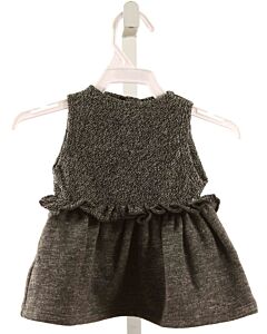 A MUFFIN IN THE OVEN  GRAY    KNIT DRESS