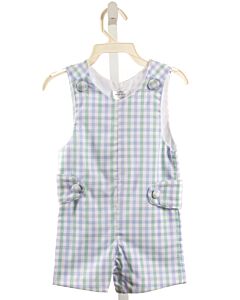BROWN BOWEN & CO.  LT GREEN  PLAID  JON JON