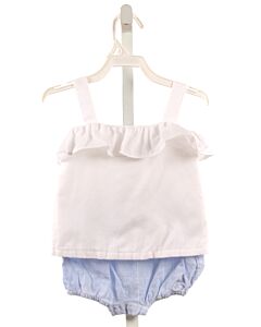 BROWN BOWEN & CO.  WHITE    2-PIECE OUTFIT WITH RUFFLE