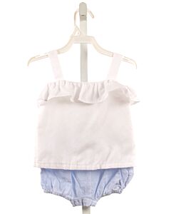 BROWN BOWEN & CO.  WHITE    2-PIECE OUTFIT WITH RUFFLE