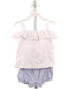 BROWN BOWEN & CO.  WHITE    2-PIECE OUTFIT WITH RUFFLE