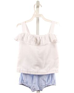 BROWN BOWEN & CO.  WHITE    2-PIECE OUTFIT WITH RUFFLE