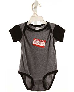 SWINGING ON A STAR  GRAY   PRINTED DESIGN KNIT BUBBLE