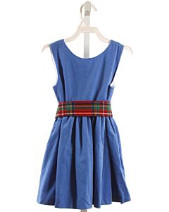 BROWN BOWEN  BLUE CORDUROY   PARTY DRESS
