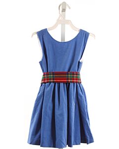 BROWN BOWEN  BLUE CORDUROY   PARTY DRESS