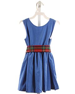BROWN BOWEN  BLUE CORDUROY   PARTY DRESS