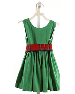 BROWN BOWEN  GREEN CORDUROY   PARTY DRESS