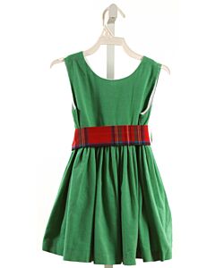 BROWN BOWEN  GREEN CORDUROY   PARTY DRESS