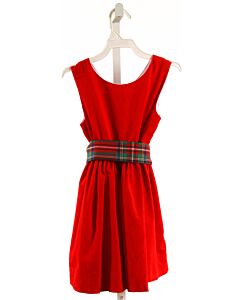 BROWN BOWEN  RED CORDUROY   PARTY DRESS