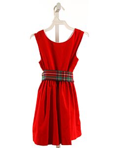 BROWN BOWEN  RED CORDUROY   PARTY DRESS
