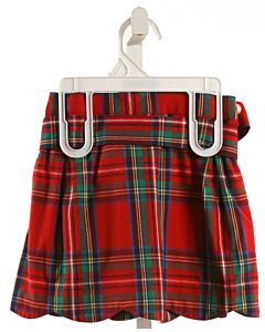 BROWN BOWEN  RED  PLAID  SKIRT