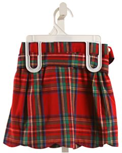 BROWN BOWEN  RED  PLAID  SKIRT
