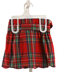 BROWN BOWEN  RED  PLAID  SKIRT