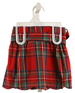 BROWN BOWEN  RED  PLAID  SKIRT