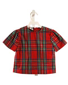 BROWN BOWEN  RED  PLAID  DRESS SHIRT