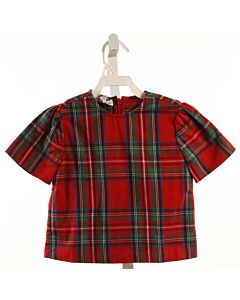 BROWN BOWEN  RED  PLAID  DRESS SHIRT