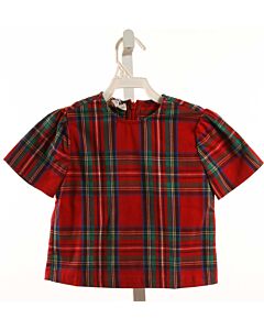 BROWN BOWEN  RED  PLAID  DRESS SHIRT