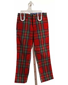 BROWN BOWEN  RED  PLAID  PANTS