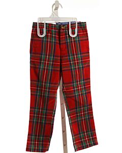 BROWN BOWEN  RED  PLAID  PANTS