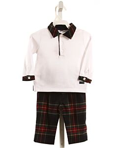 PATACHOU  RED  PLAID  2-PIECE DRESSY OUTFIT