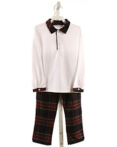 PATACHOU  RED  PLAID  2-PIECE DRESSY OUTFIT