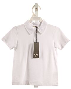 J.O. MILANO  WHITE PIQUE   KNIT SS SHIRT
