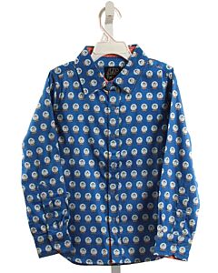 TUKTUK DESIGNS  BLUE  PRINT  DRESS SHIRT