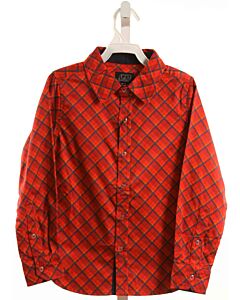 TUKTUK DESIGNS  RED  PLAID  DRESS SHIRT