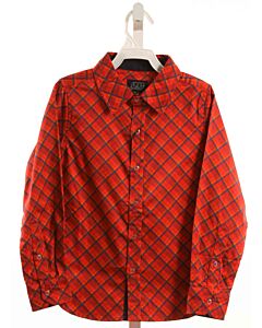TUKTUK DESIGNS  RED  PLAID  DRESS SHIRT