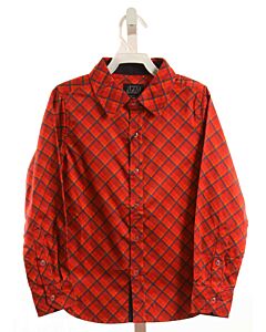 TUKTUK DESIGNS  RED  PLAID  DRESS SHIRT