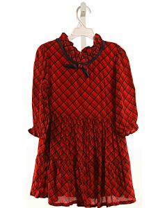 TUKTUK DESIGNS  RED  PLAID  DRESS