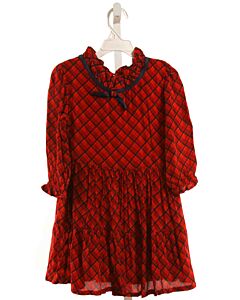 TUKTUK DESIGNS  RED  PLAID  DRESS