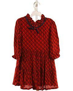 TUKTUK DESIGNS  RED  PLAID  DRESS